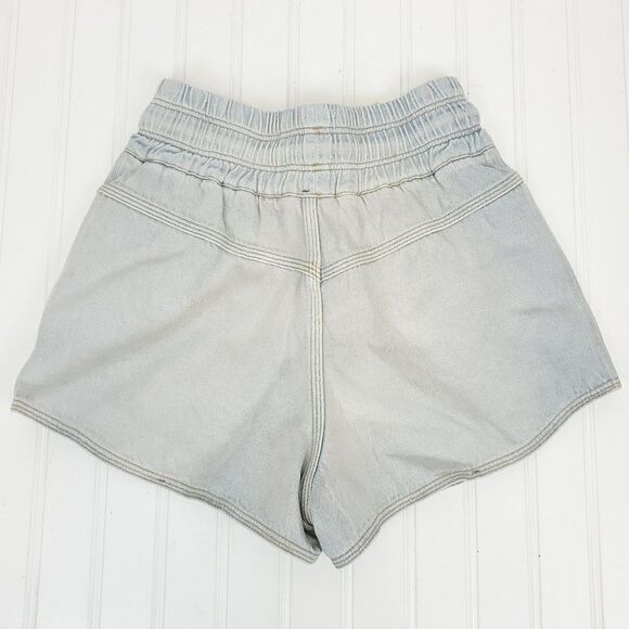 IRO High Waisted Bleached Denim Shorts - Picture 7 of 12